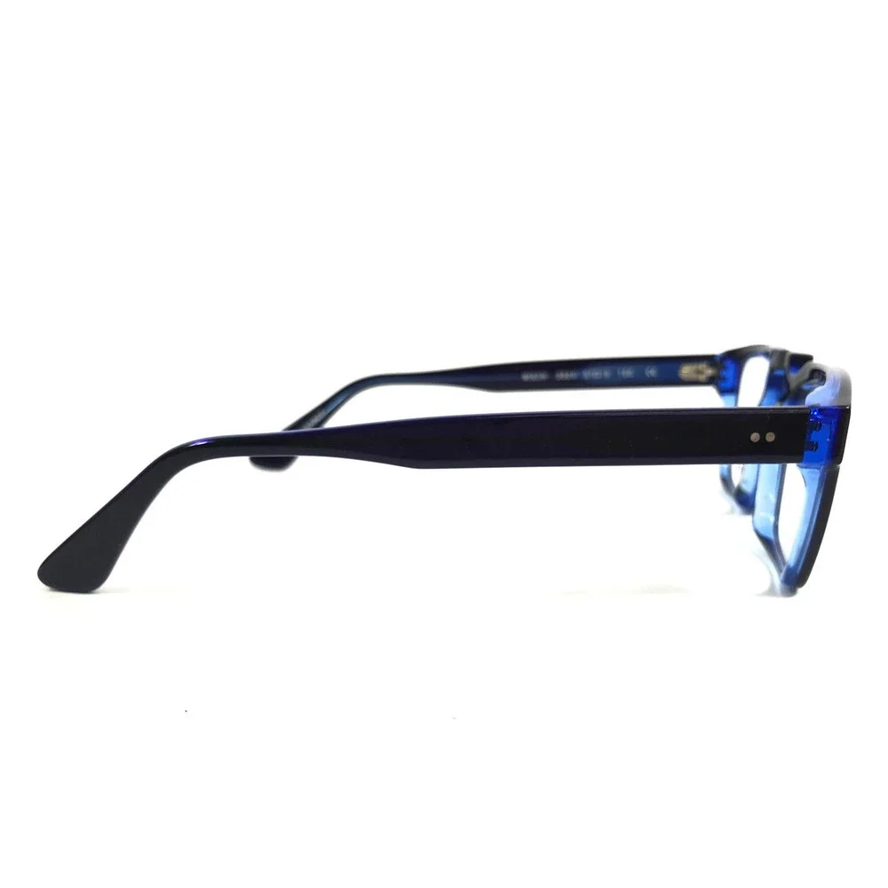 Jean-Francois Rey Eyeglasses Frames NIXON 2525 Black on Clear Blue 51-19-150